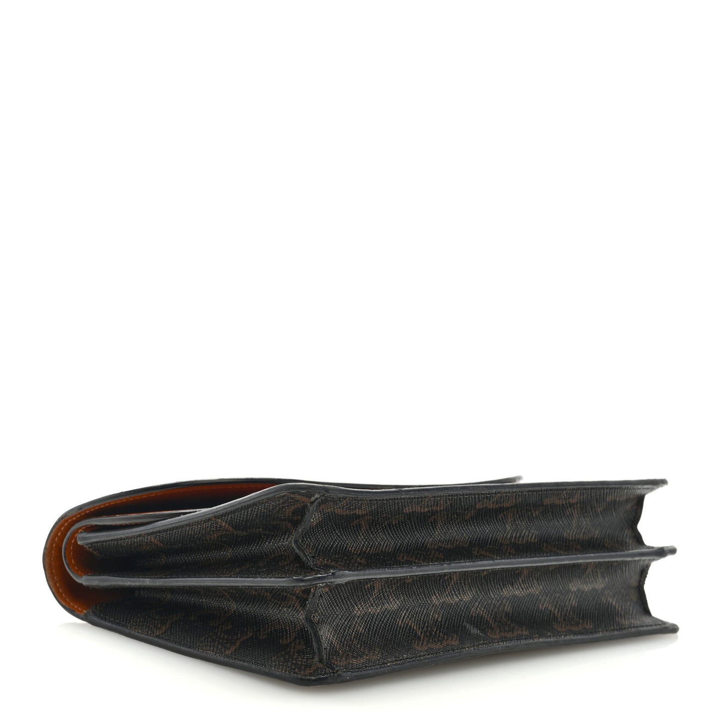 Triomphe Canvas Lambskin Wallet On Strap Tan