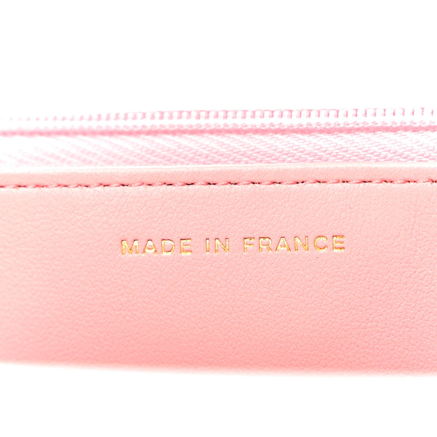 Caviar Quilted Wallet on Chain WOC Light Pink