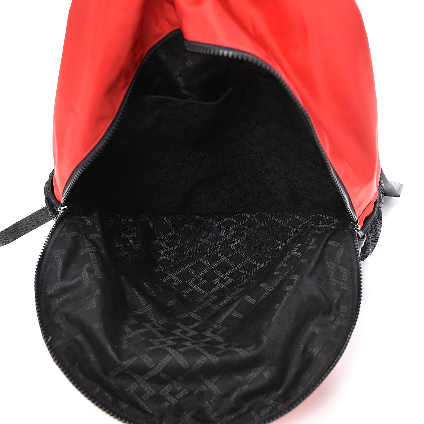 Nylon Palazzo Backpack Red Black