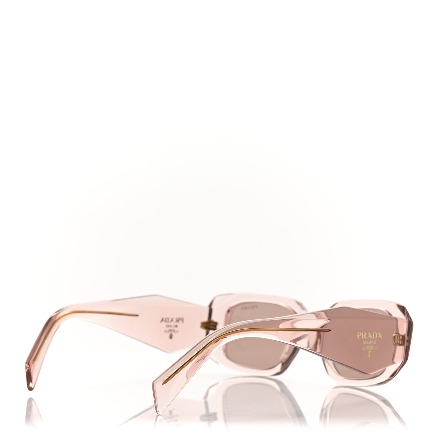 Acetate Symbole Sunglasses SPR 17W Transparent Pink