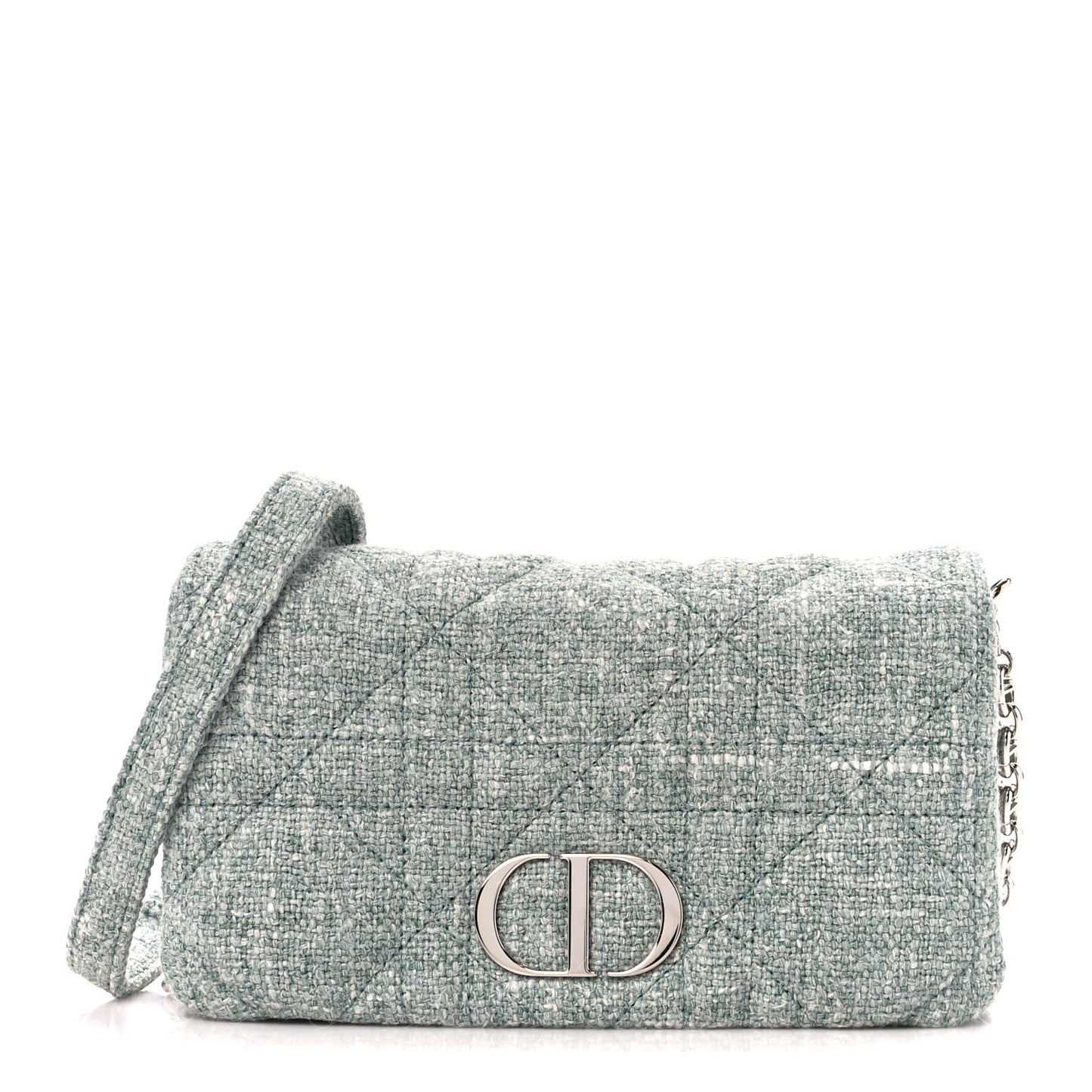 Canvas Macrocannage Caro Pouch Green Multicolor