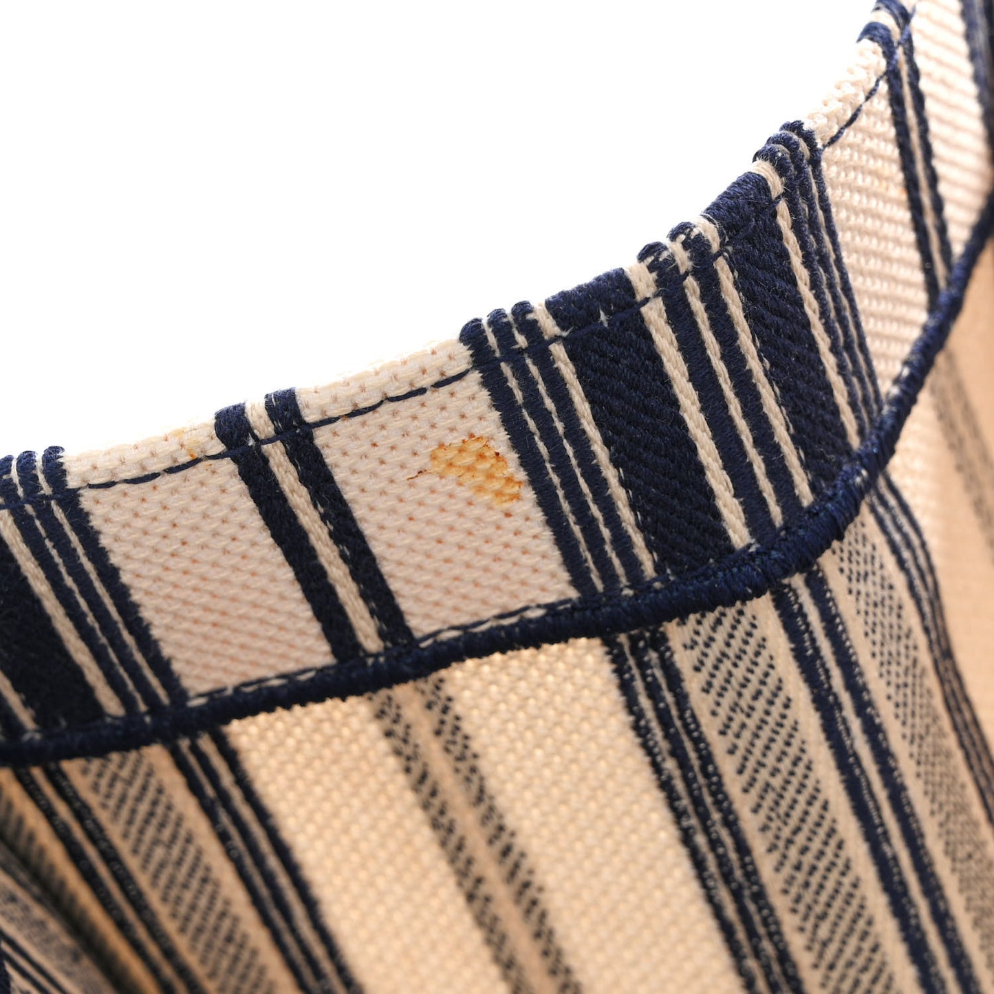 Canvas Embroidered Forte Dei Marmi Striped Book Tote Blue