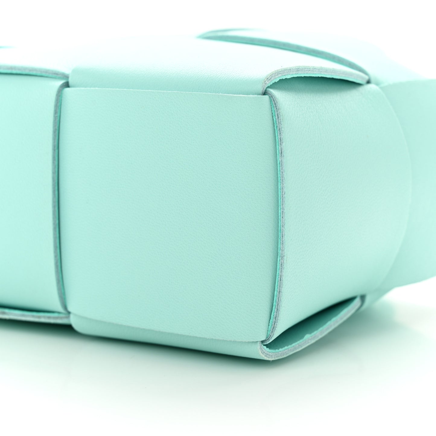 Lambskin Maxi Intreccio Candy Arco Tote Celadon