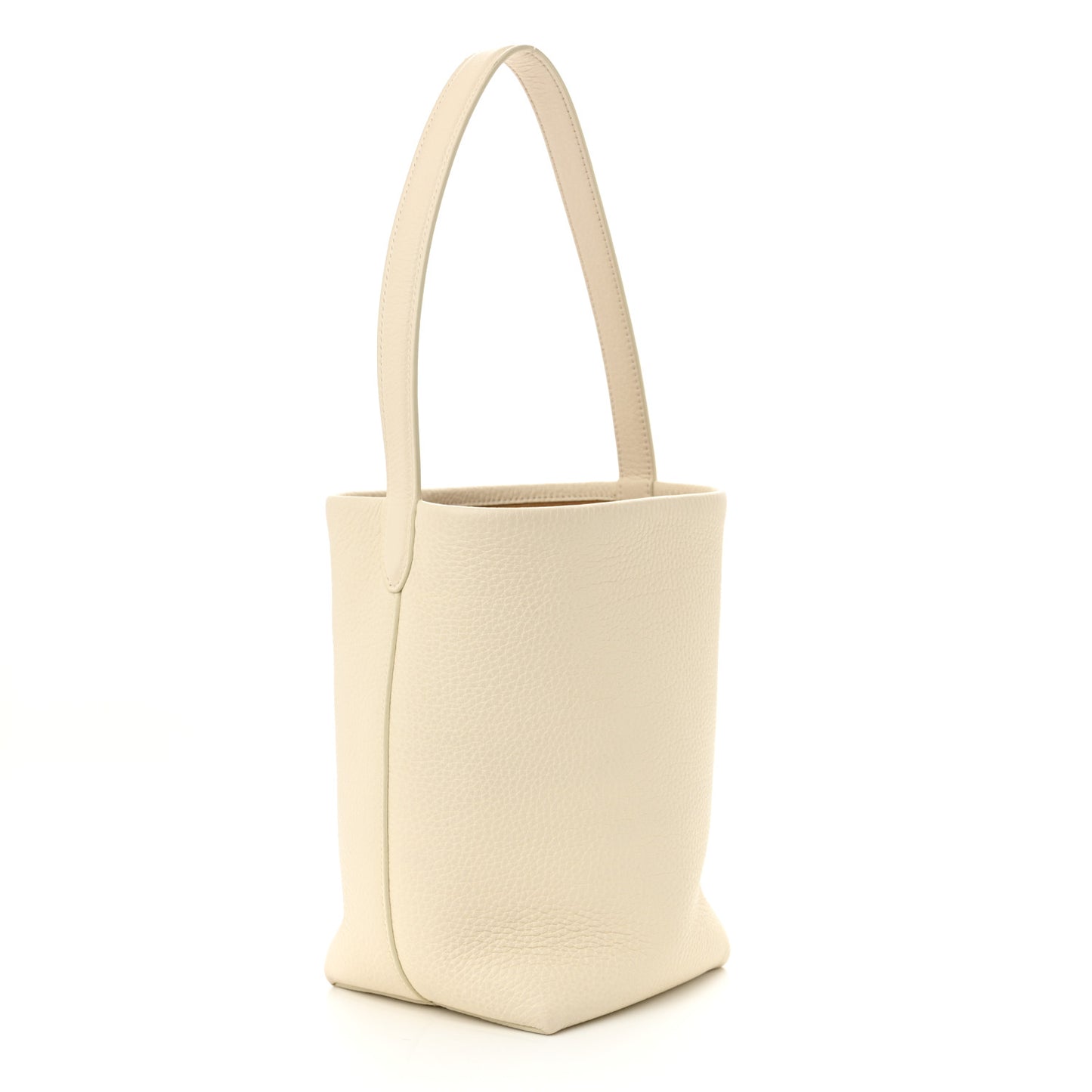 Grained Calfskin Small N/S Park Tote Ivory