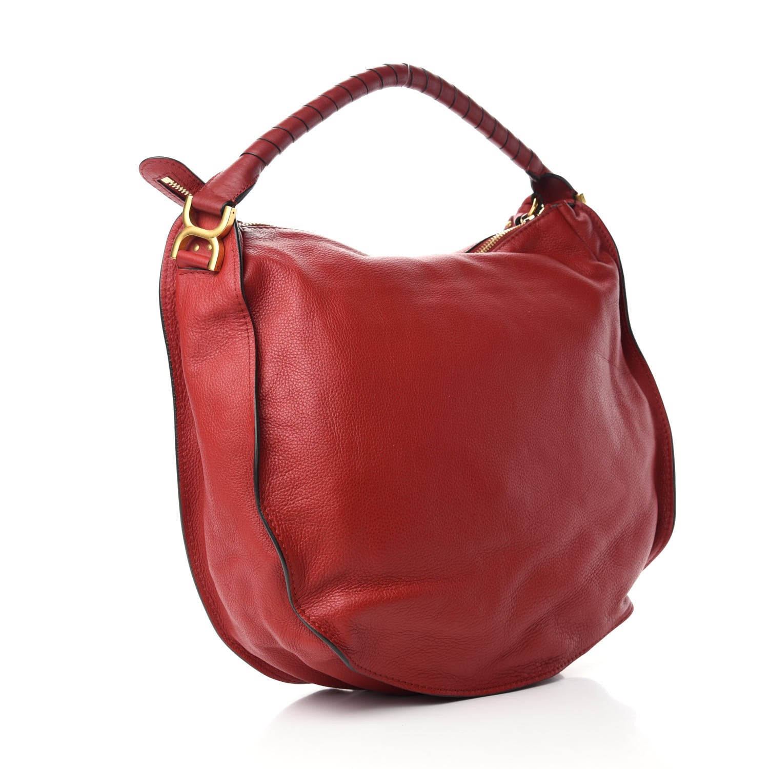 Chloe Calfskin Large Marcie Hobo Ruby 3 of 10