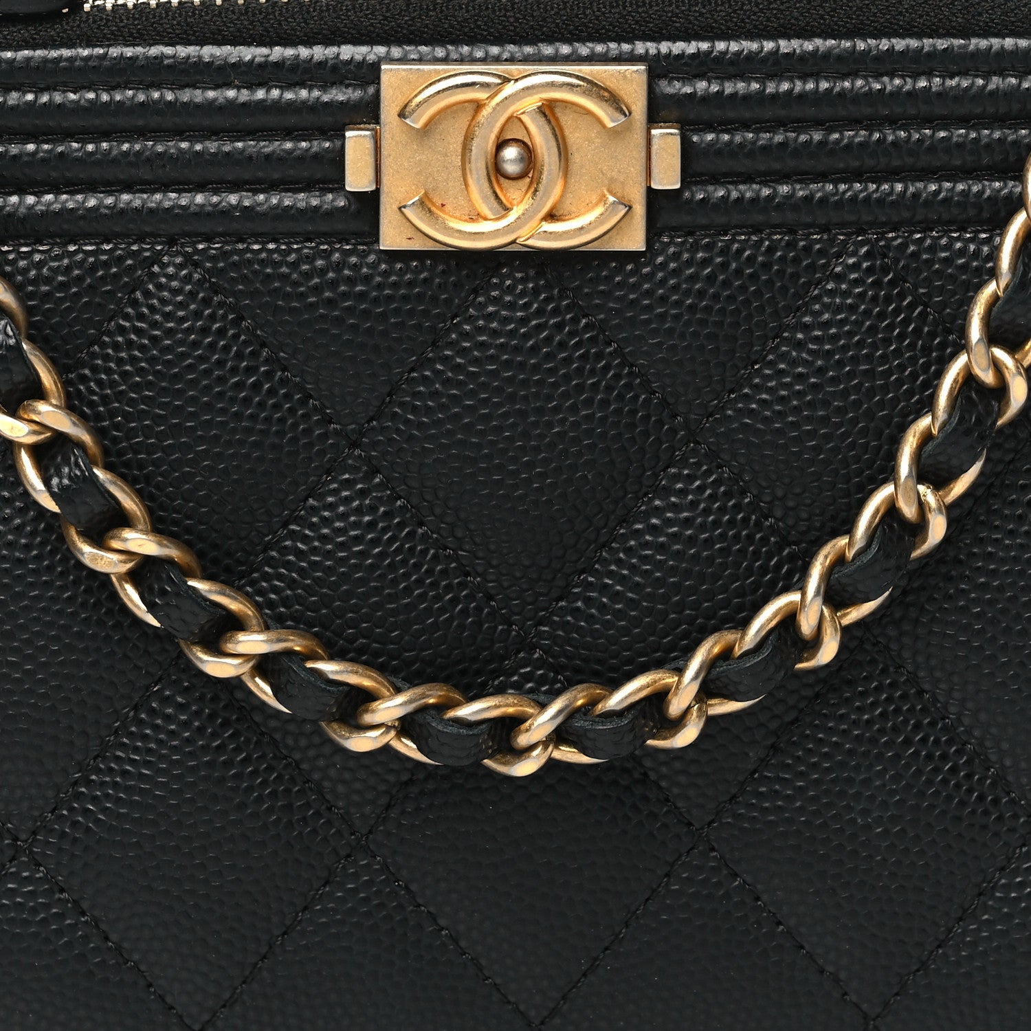 Chanel Caviar Quilted Small Clutch With Chain Black 8 of 11