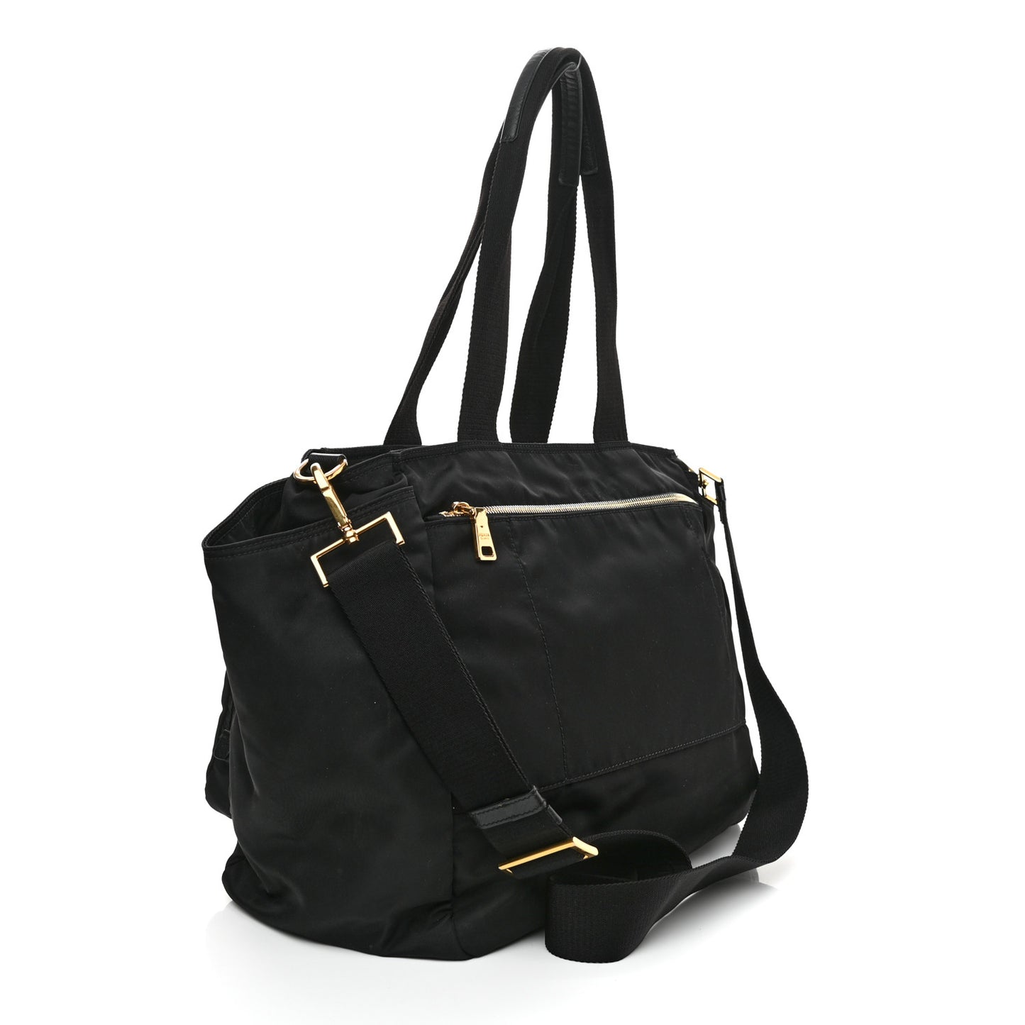 Nylon Vela Baby Bag Black