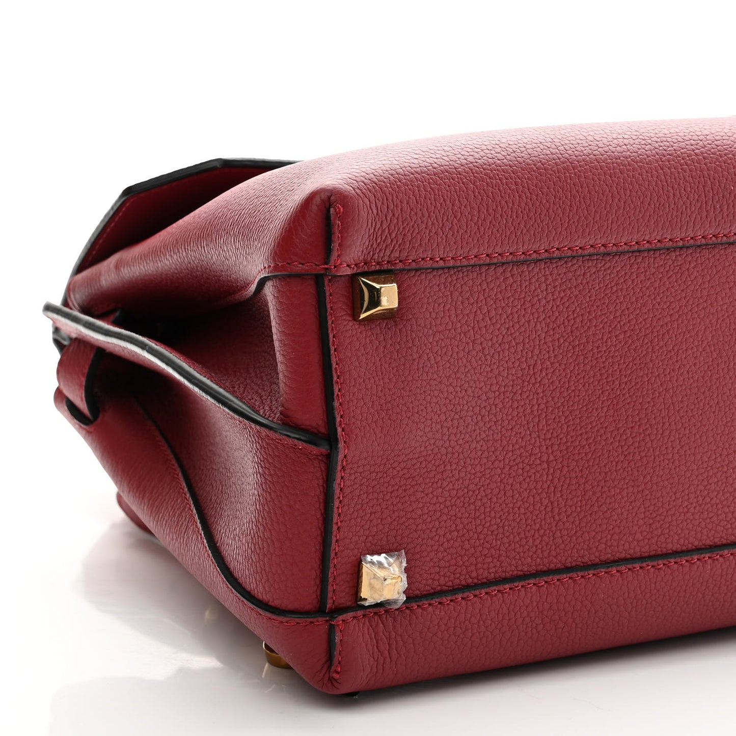 Grained Calfskin Milla Convertible Backpack Scooter Red