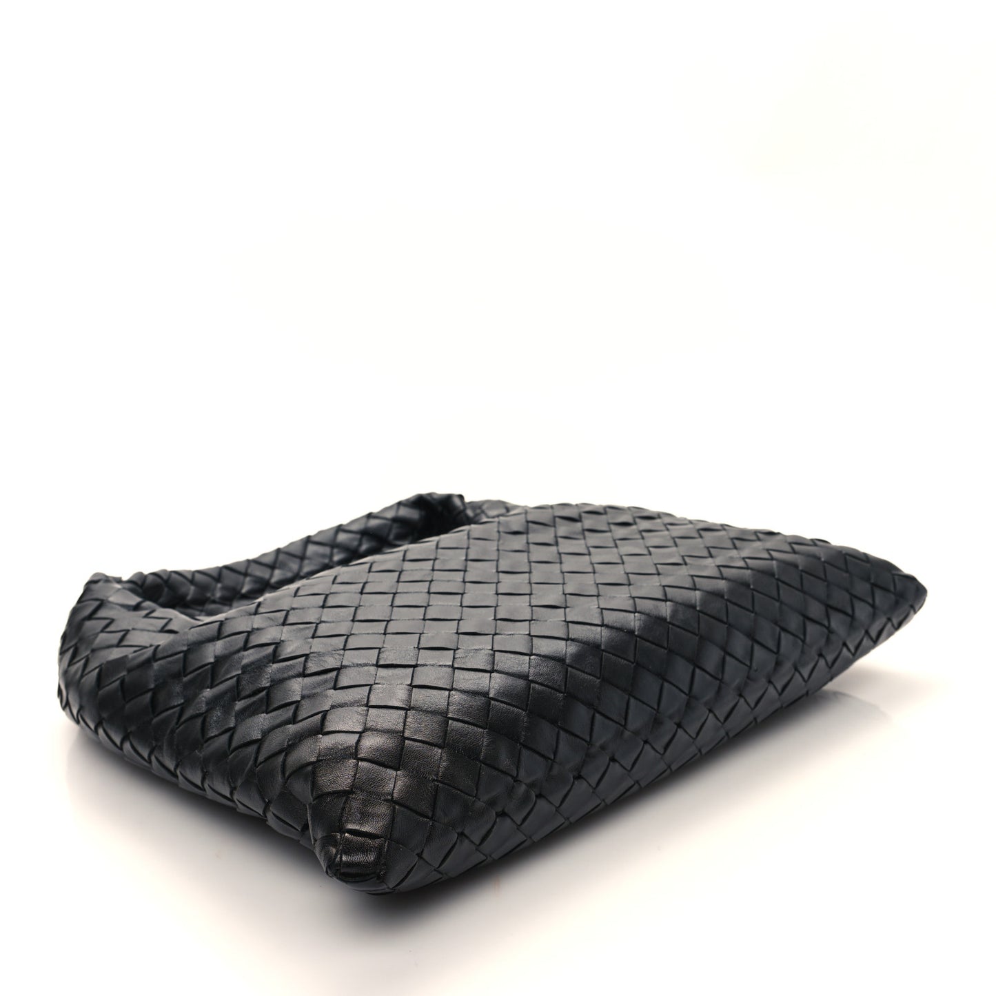 Calfskin Intrecciato Small Hop Black