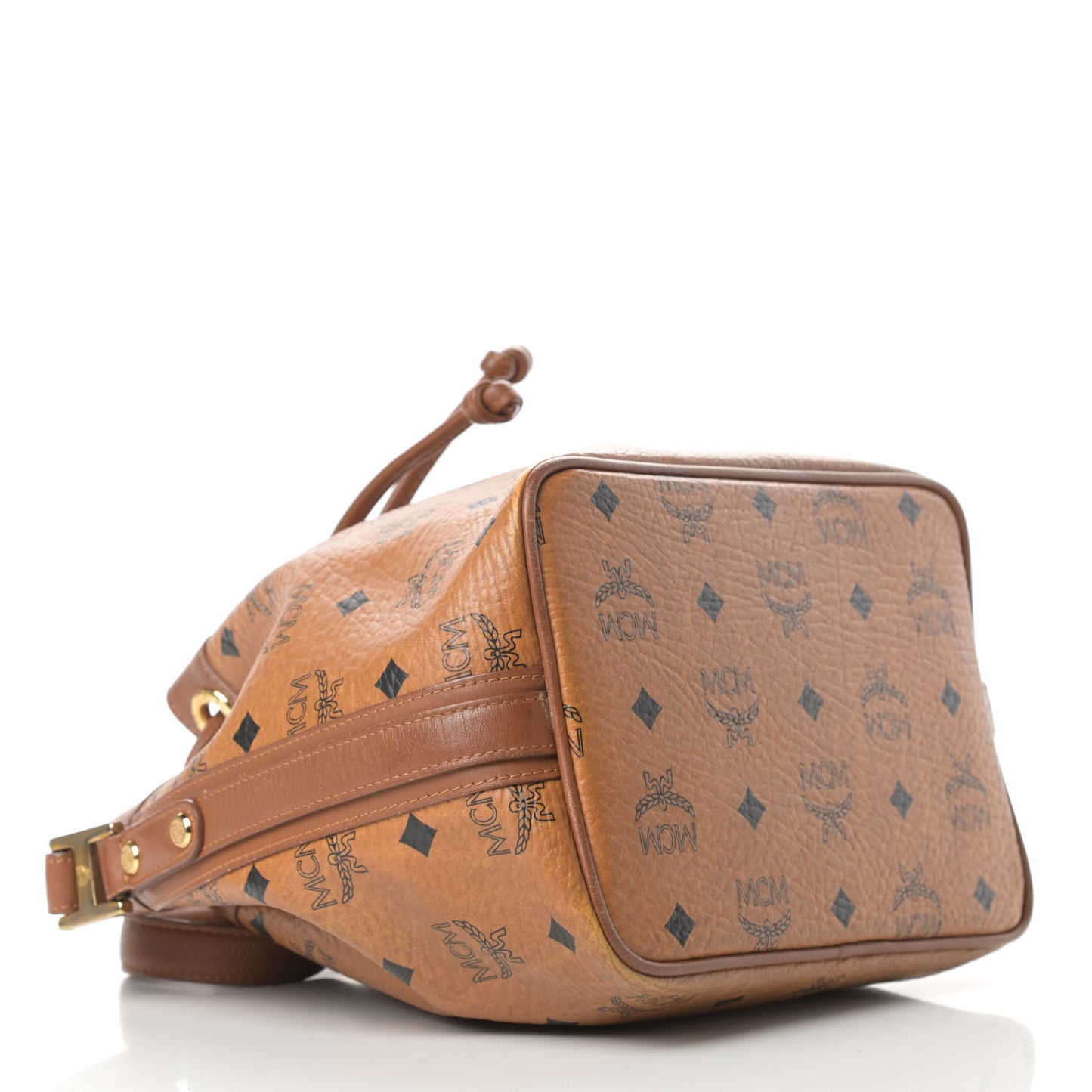 Visetos Essential Drawstring Bucket Bag Cognac