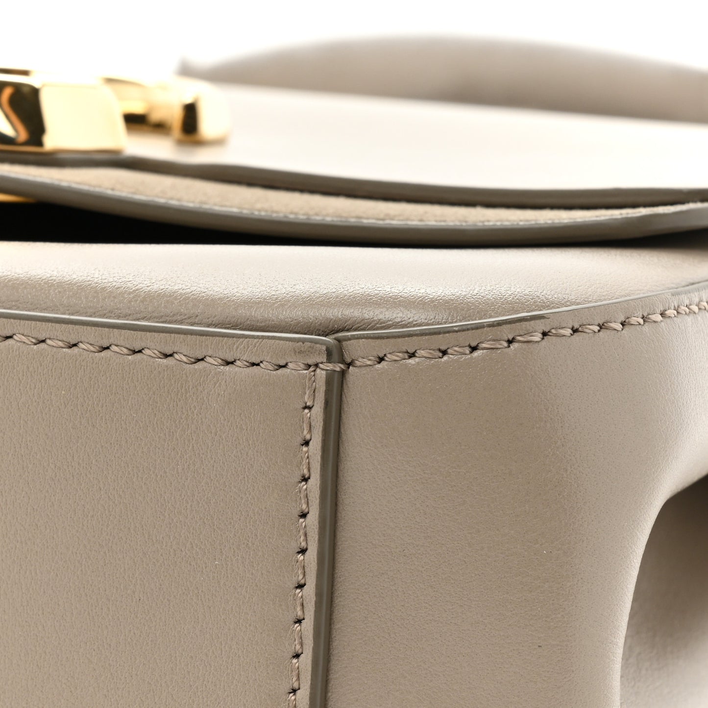 Calfskin Small C Double Carry Motty Grey
