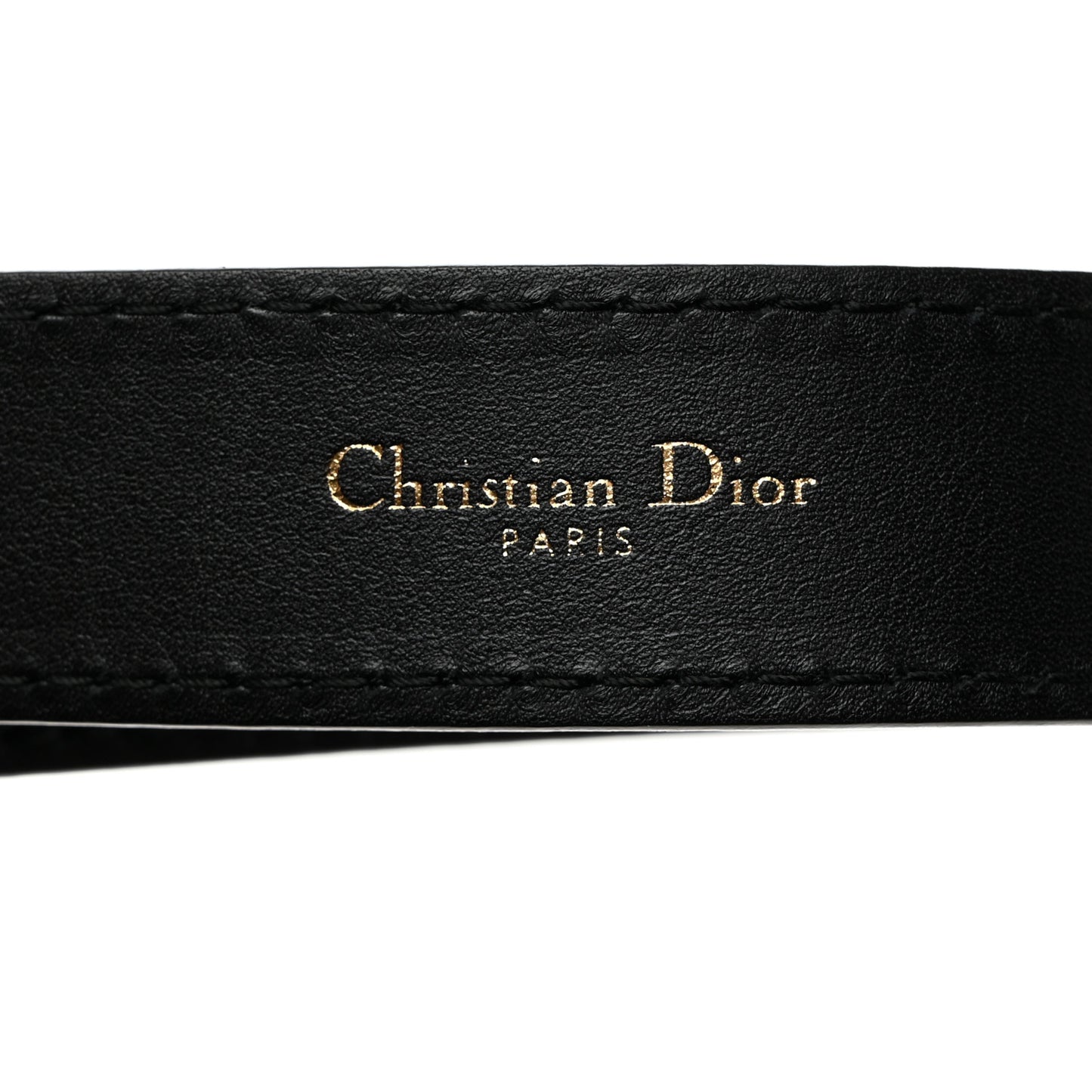 Calfskin D Fence Belt 80 32 Black