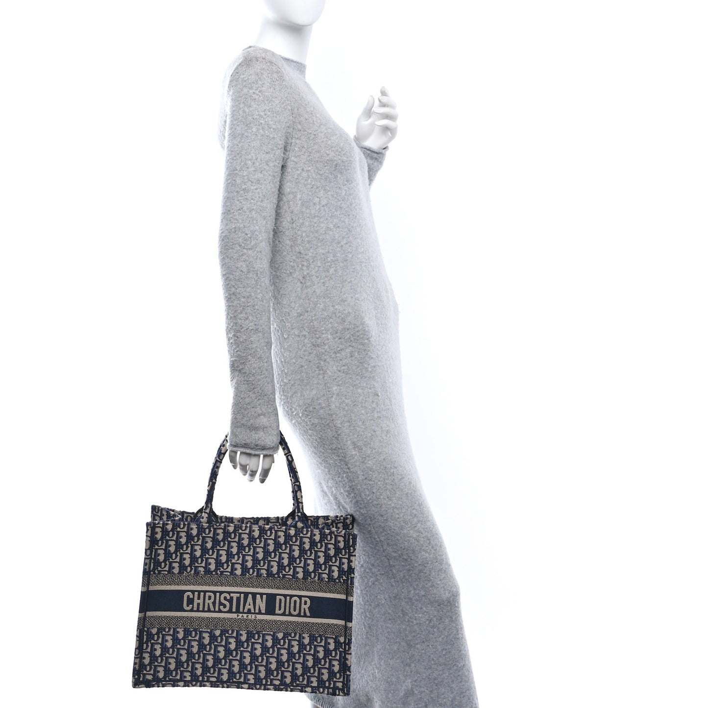 Oblique Medium Book Tote Blue Multicolor