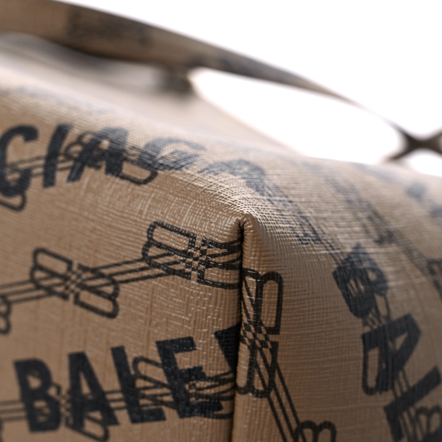 Balenciaga Coated Canvas BB Monogram Allover Logo Signature Tote Beige Brown Black 11 of 12