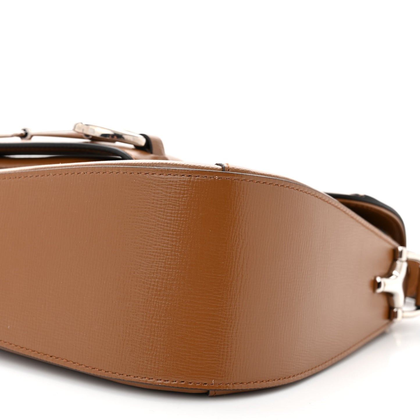 Monogram Small Horsebit 1955 Asymmetric Shoulder Bag Beige Brown Sugar