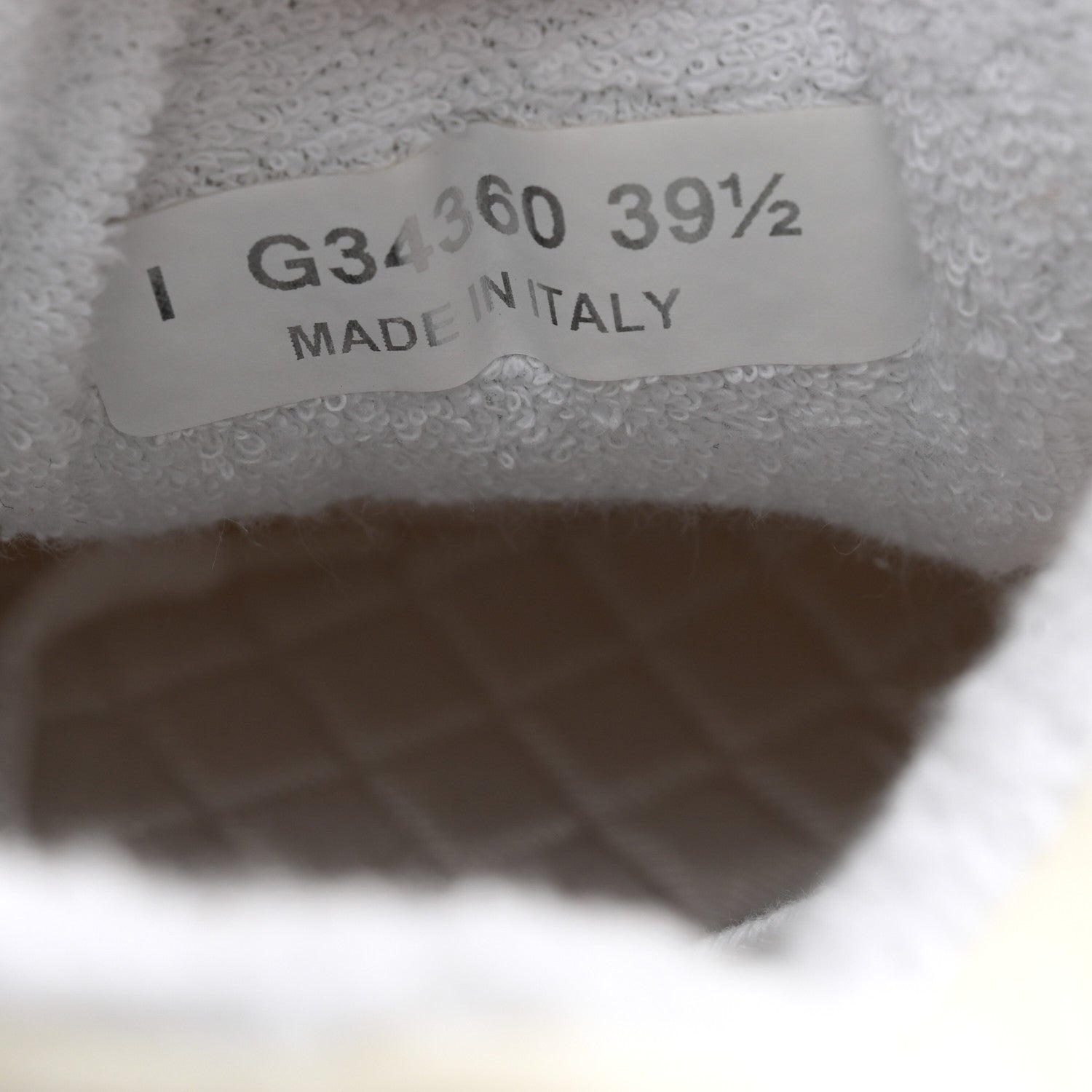 Chanel Nylon Calfskin Suede Fabric CC Sneakers 39.5 White 7 of 10
