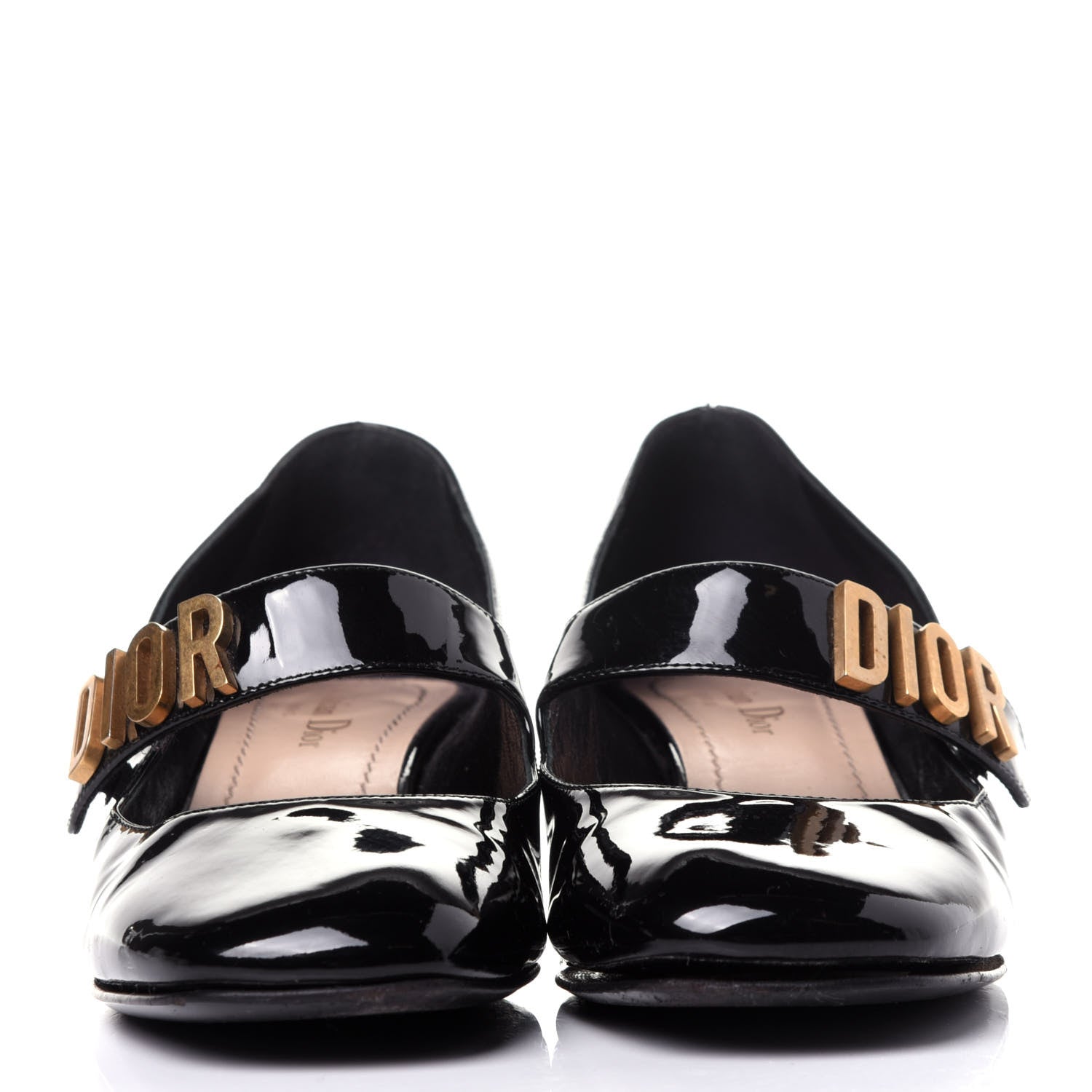 Christian Dior Patent Baby-D Ballet Pumps 38 Black 2 of 12