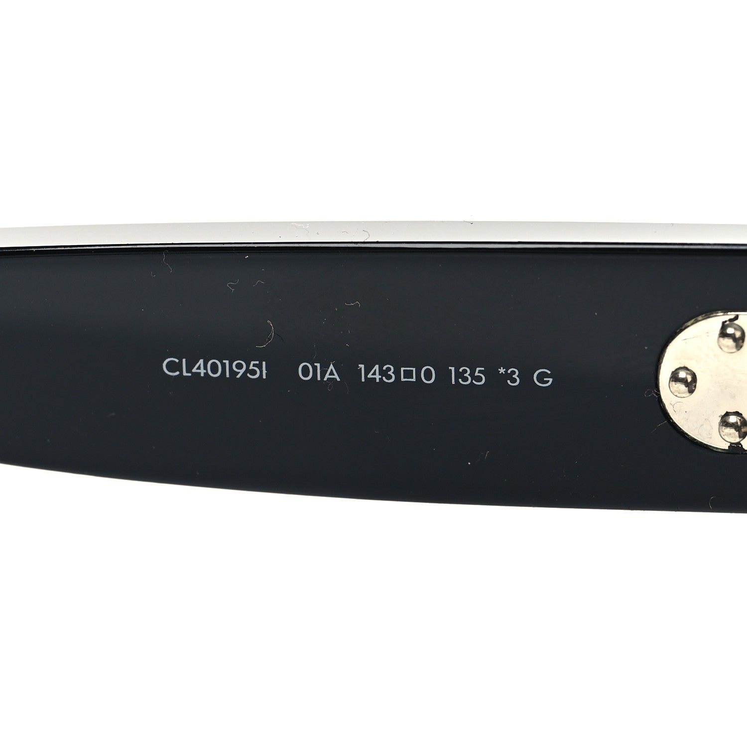 Celine Acetate Rectangle Sunglasses CL401951 Black 6 of 8