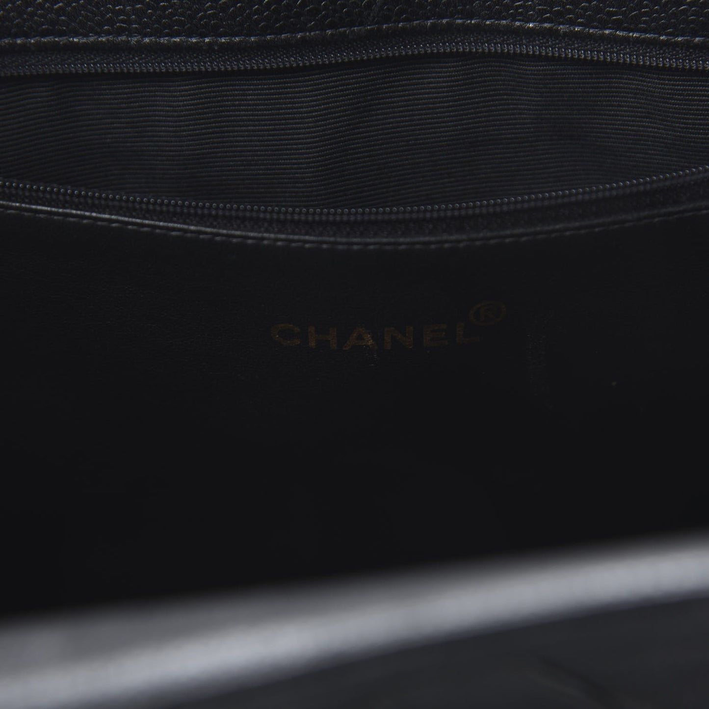 Caviar Quilted Grand Shopping Tote GST Black