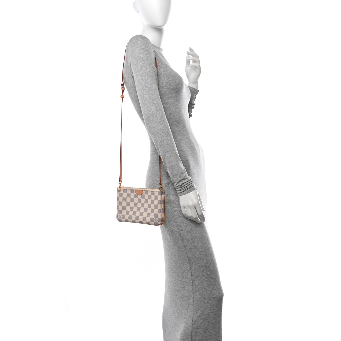 Damier Azur Double Zip Pochette