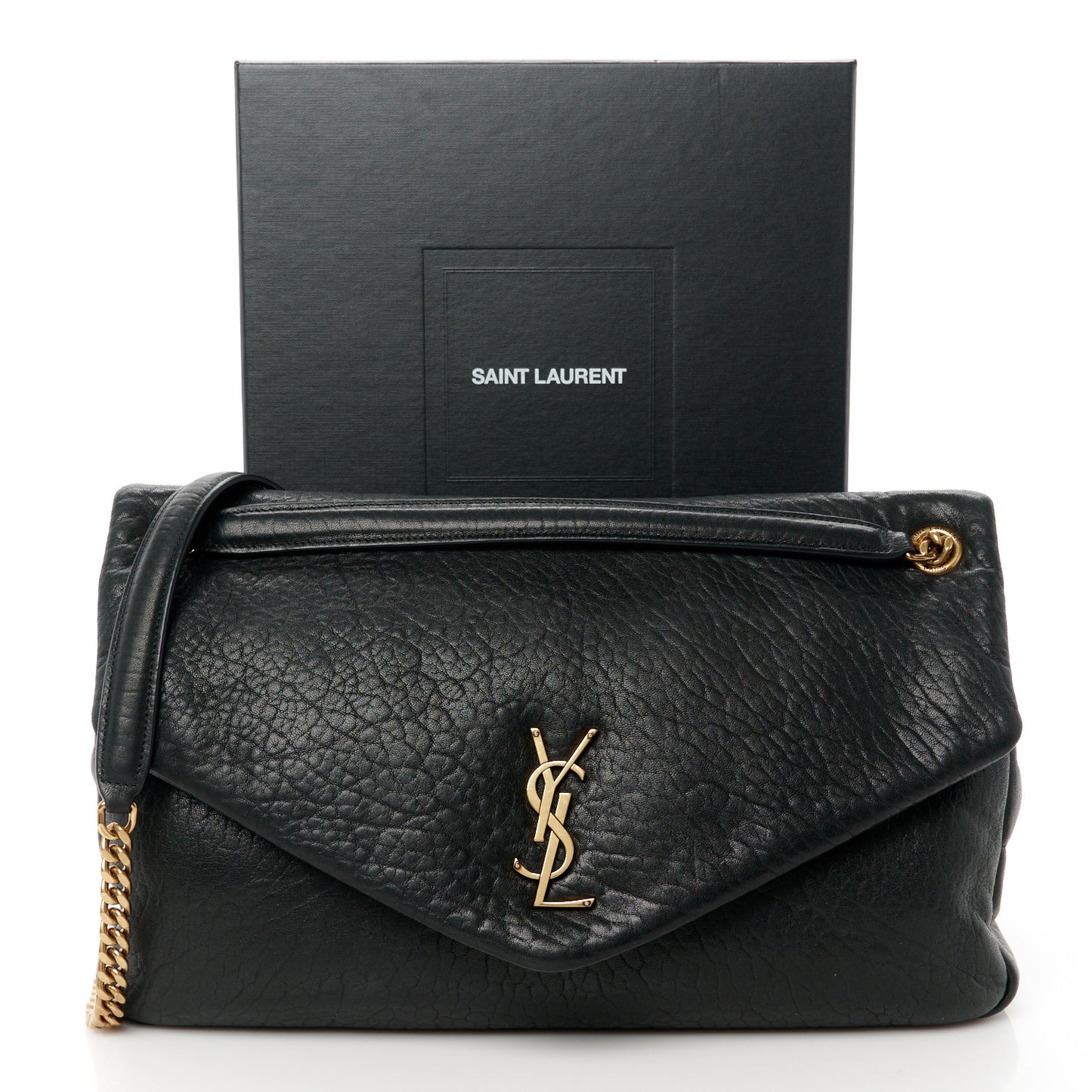 Grained Lambskin Large Calypso Black