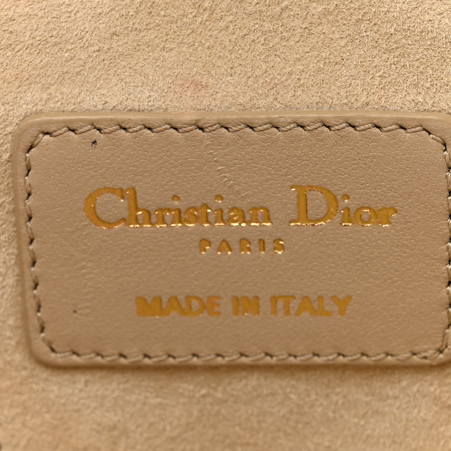 Christian Dior Lambskin Cannage Micro Lady Dior Vanity Case Beige 6 of 12