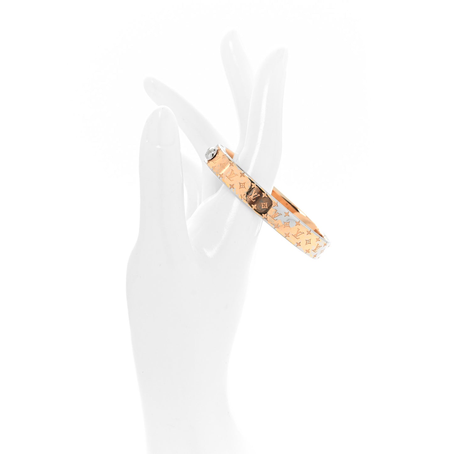 Brass Monogram Nanogram Cuff S Gold