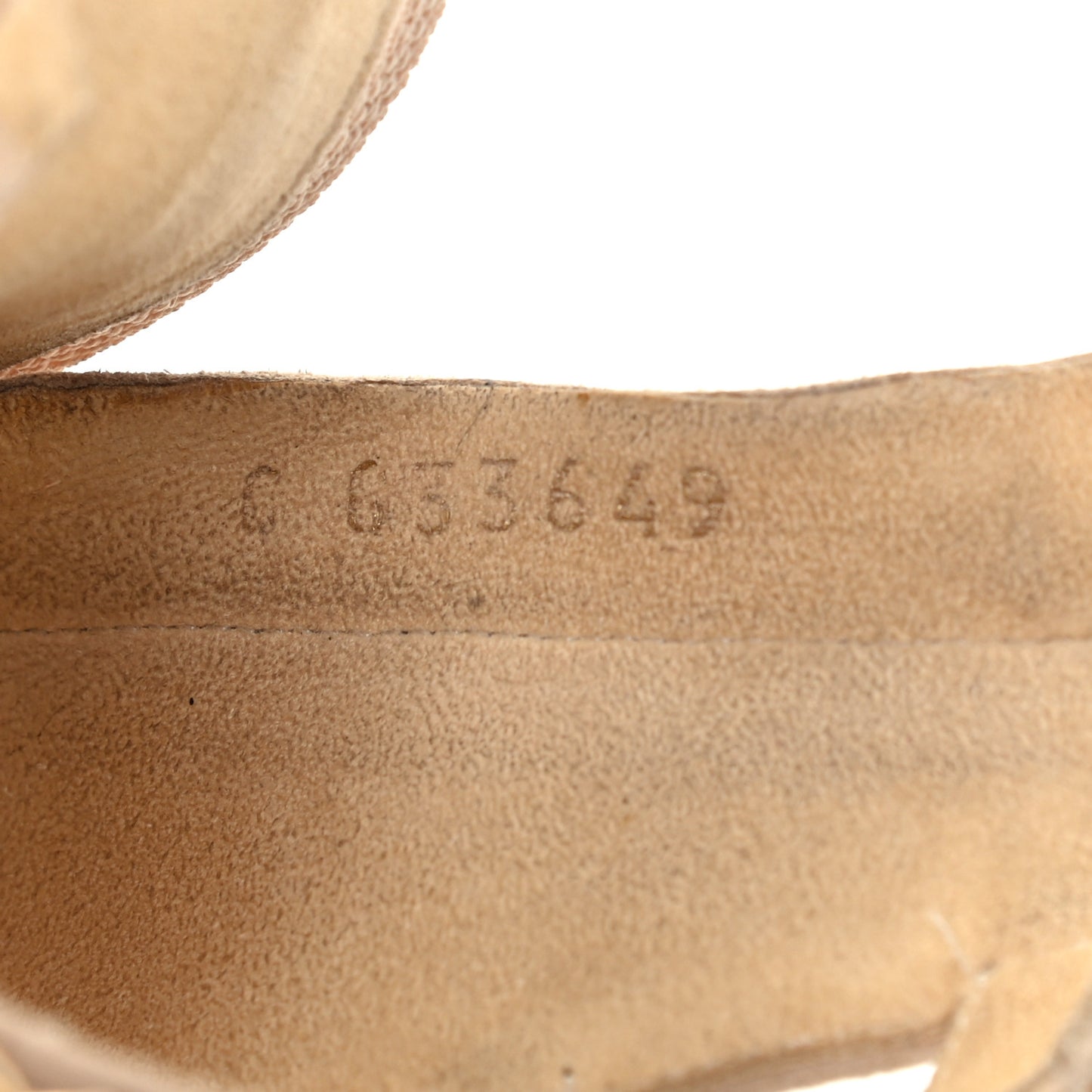 Kid Suede CC Chain Sandals 36 Beige