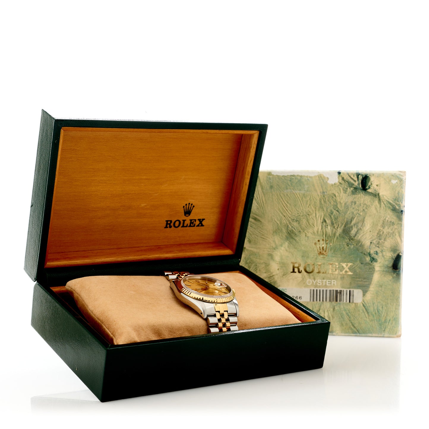 Stainless Steel 18K Yellow Gold 36mm Oyster Perpetual Datejust Watch Champagne 16233