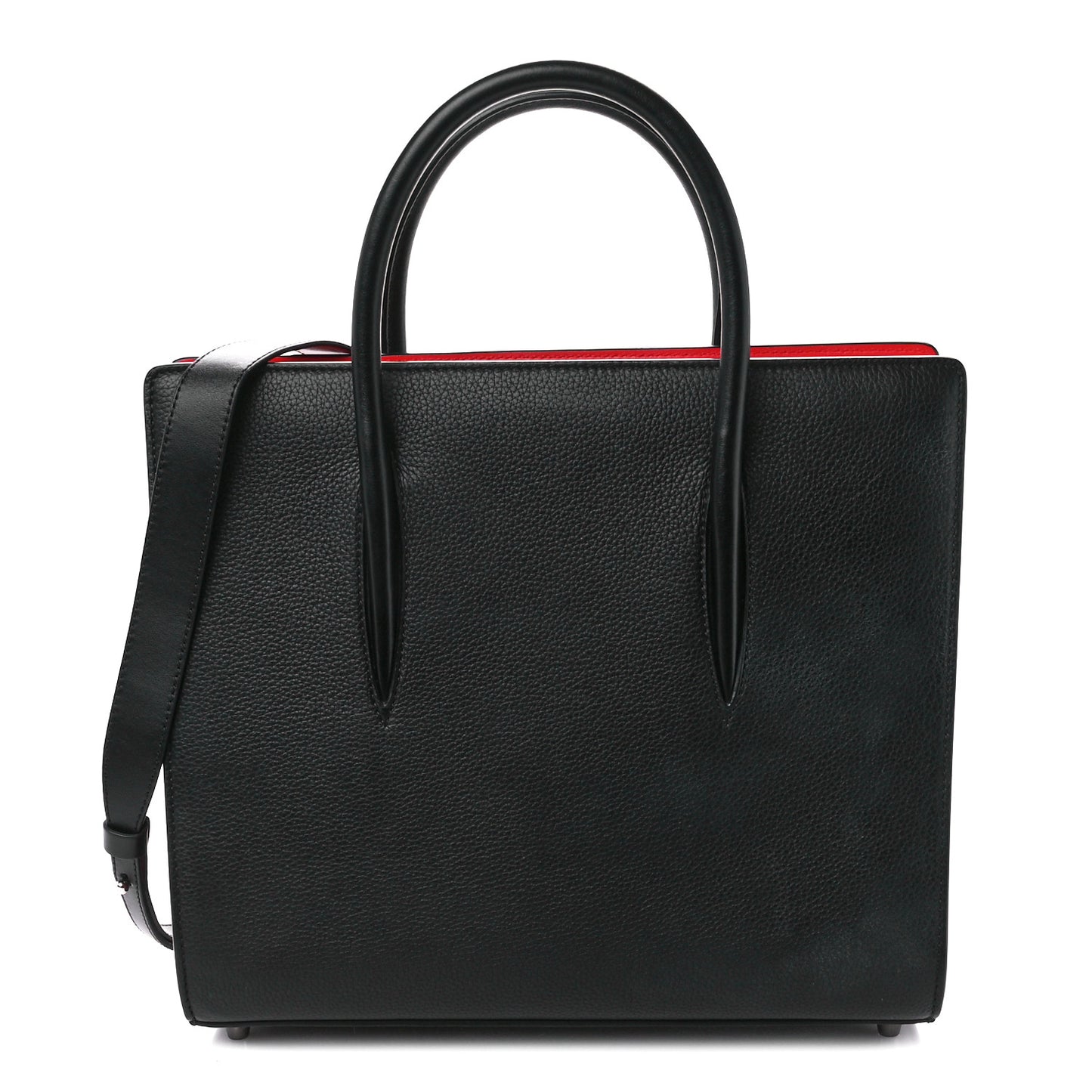 Calfskin Empire Patent Studded Medium Paloma Black