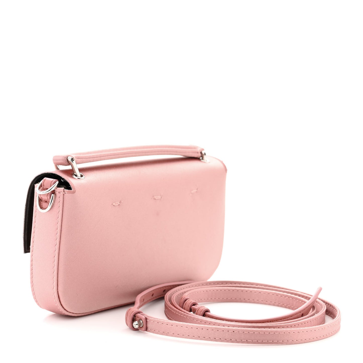 Silk Satin Phone Baguette Blush