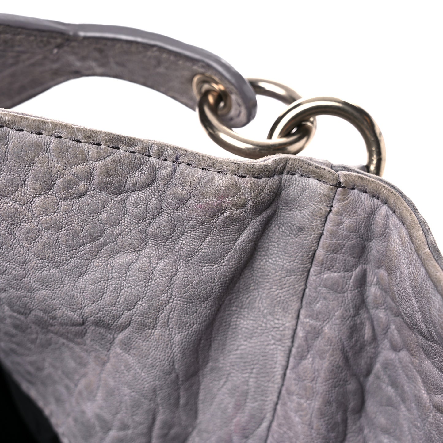 Pebbled Lambskin Darcy Hobo Pale Gold Hardware