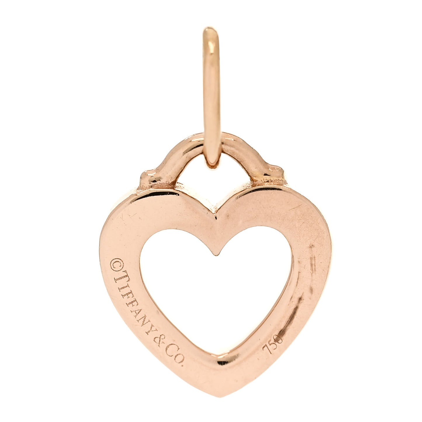 18K Rose Gold Diamond Sentimental Heart Pendant