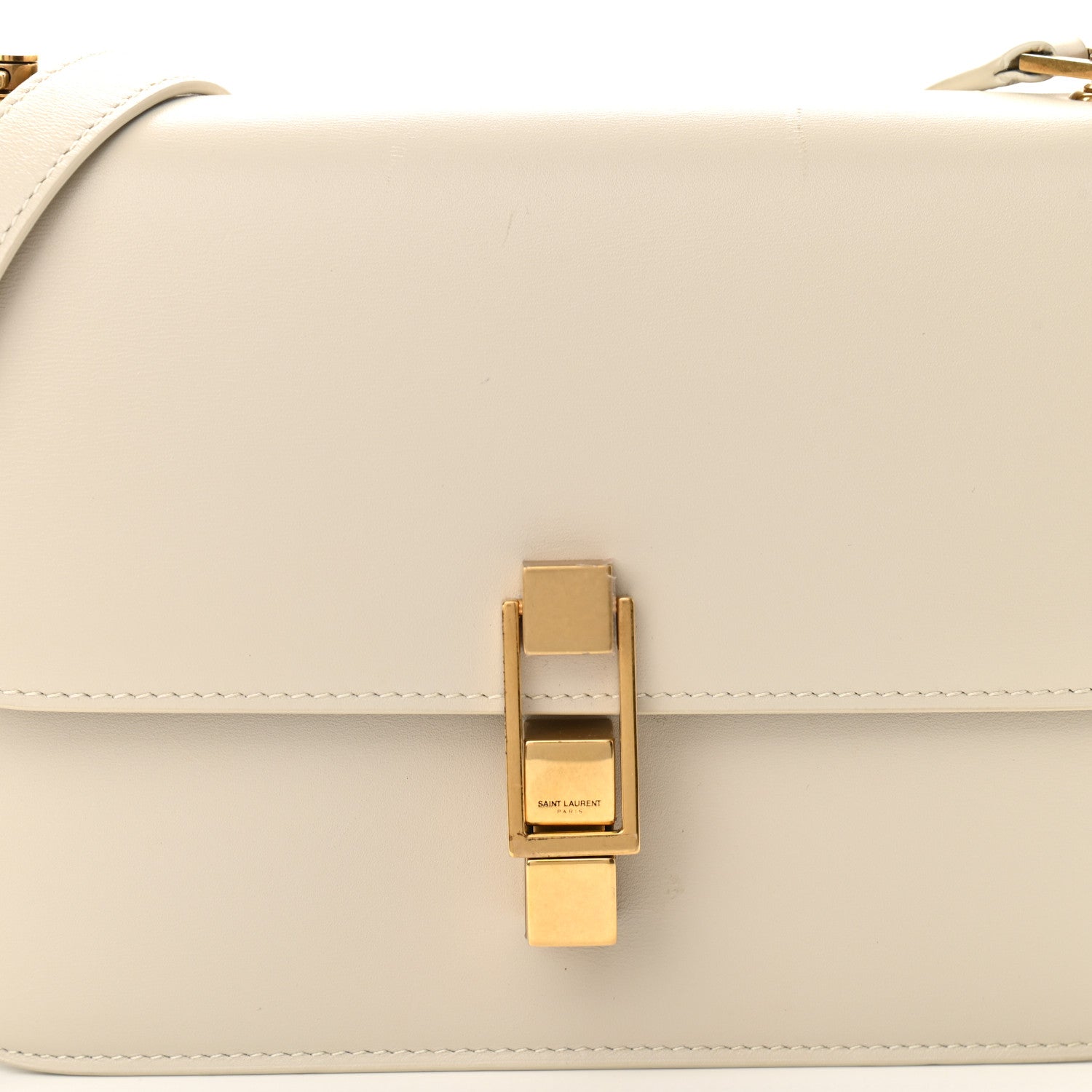 Saint Laurent Smooth Calfskin Carre Satchel Crema Soft 7 of 10