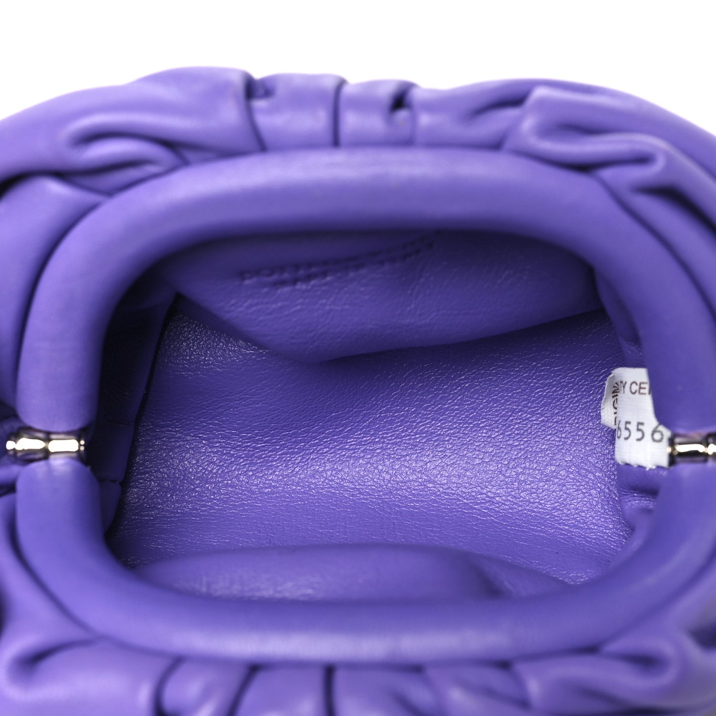 Butter Calfskin Coin Purse Purple