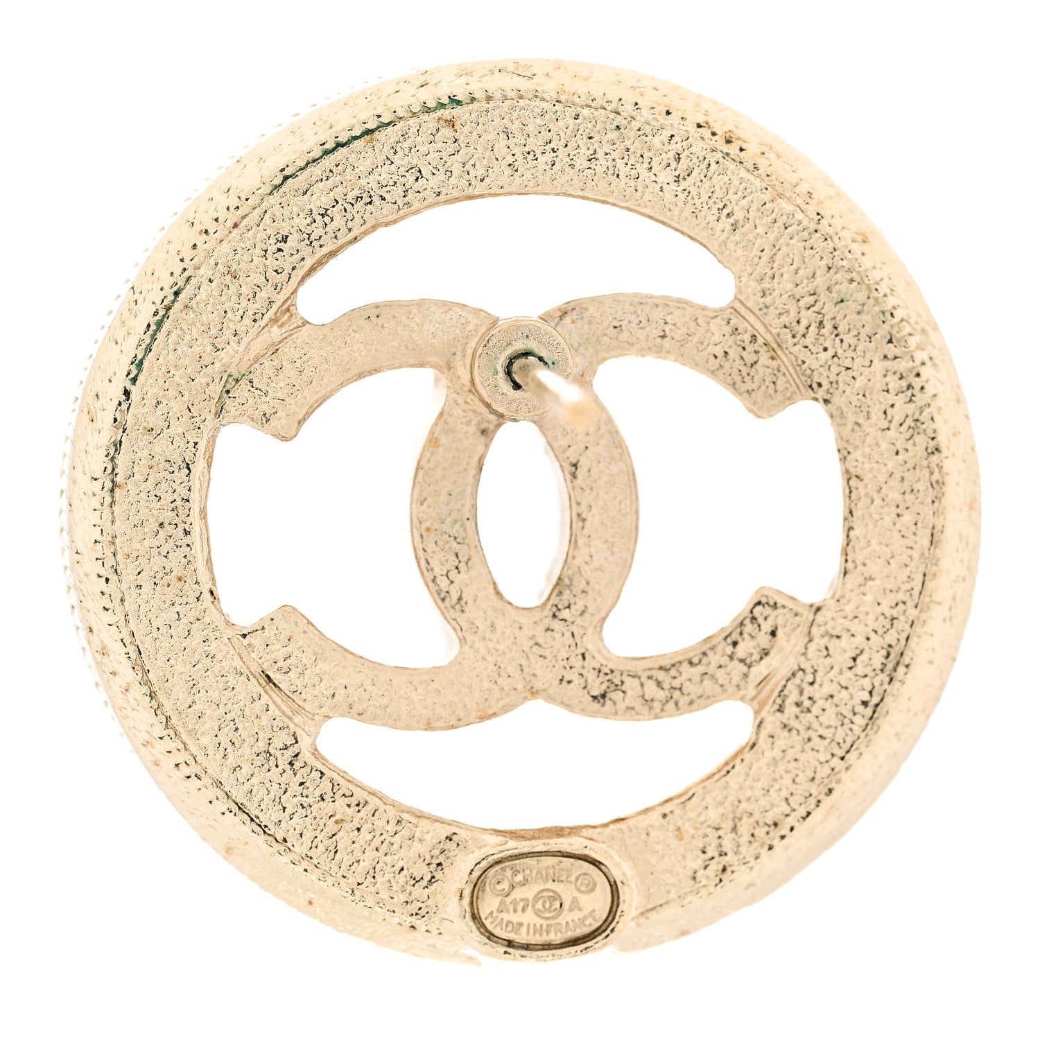 Chanel Pearl CC Round Earrings Gold 5 of 5
