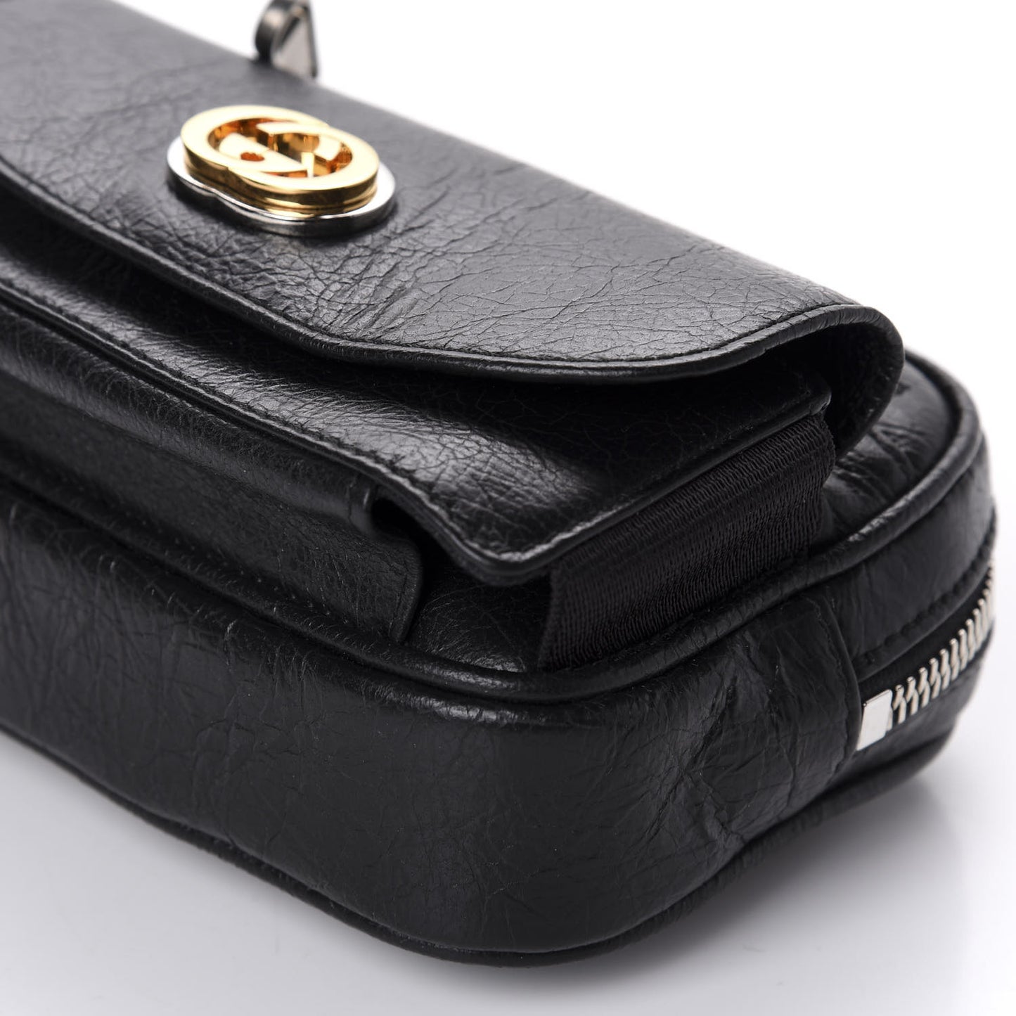 Fluffy Calfskin Mini Morpheus Belt Bag 70 28 Black