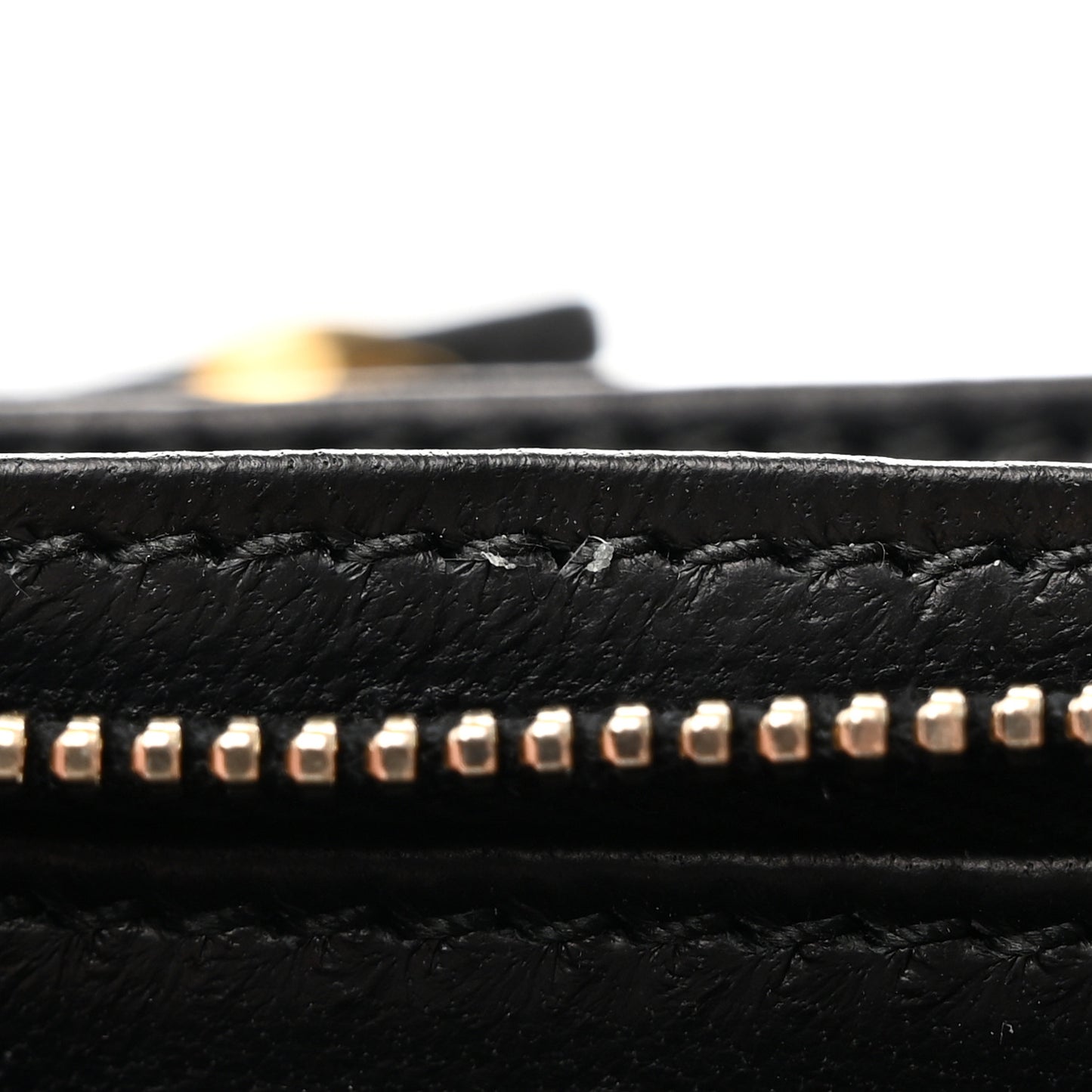 ALEXANDER MCQUEEN Calfskin Studded Wallet on Chain Black