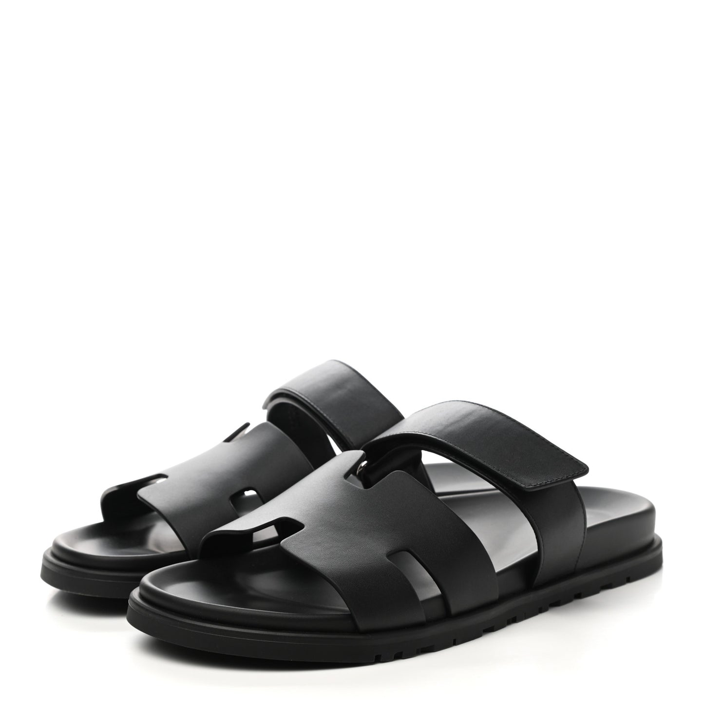 Calfskin Mens Chypre Sandals 43 Black