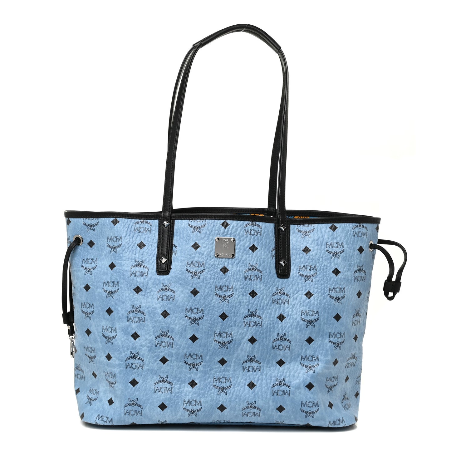 Visetos Medium Project Reversible Shopper Tote Munich Blue