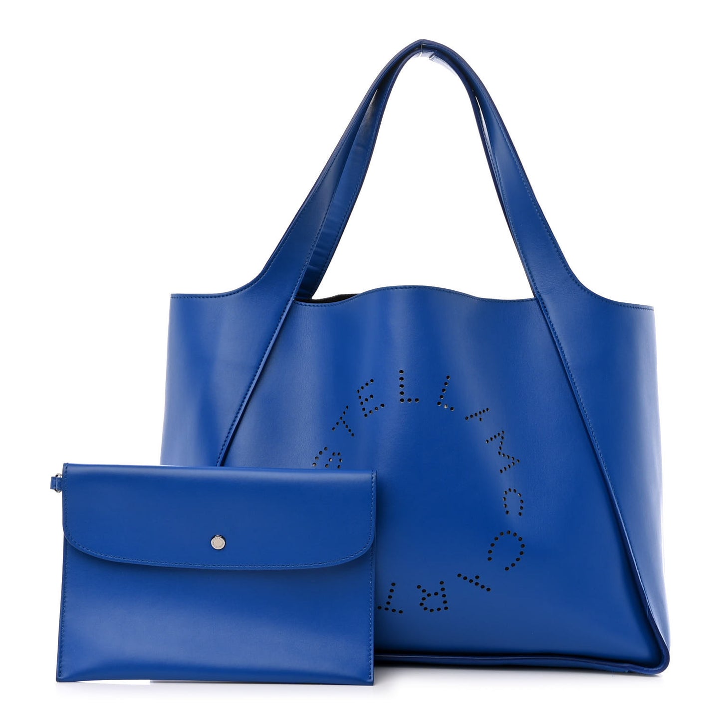 Eco Alter Nappa East West Perforated Tote Jewel Blue