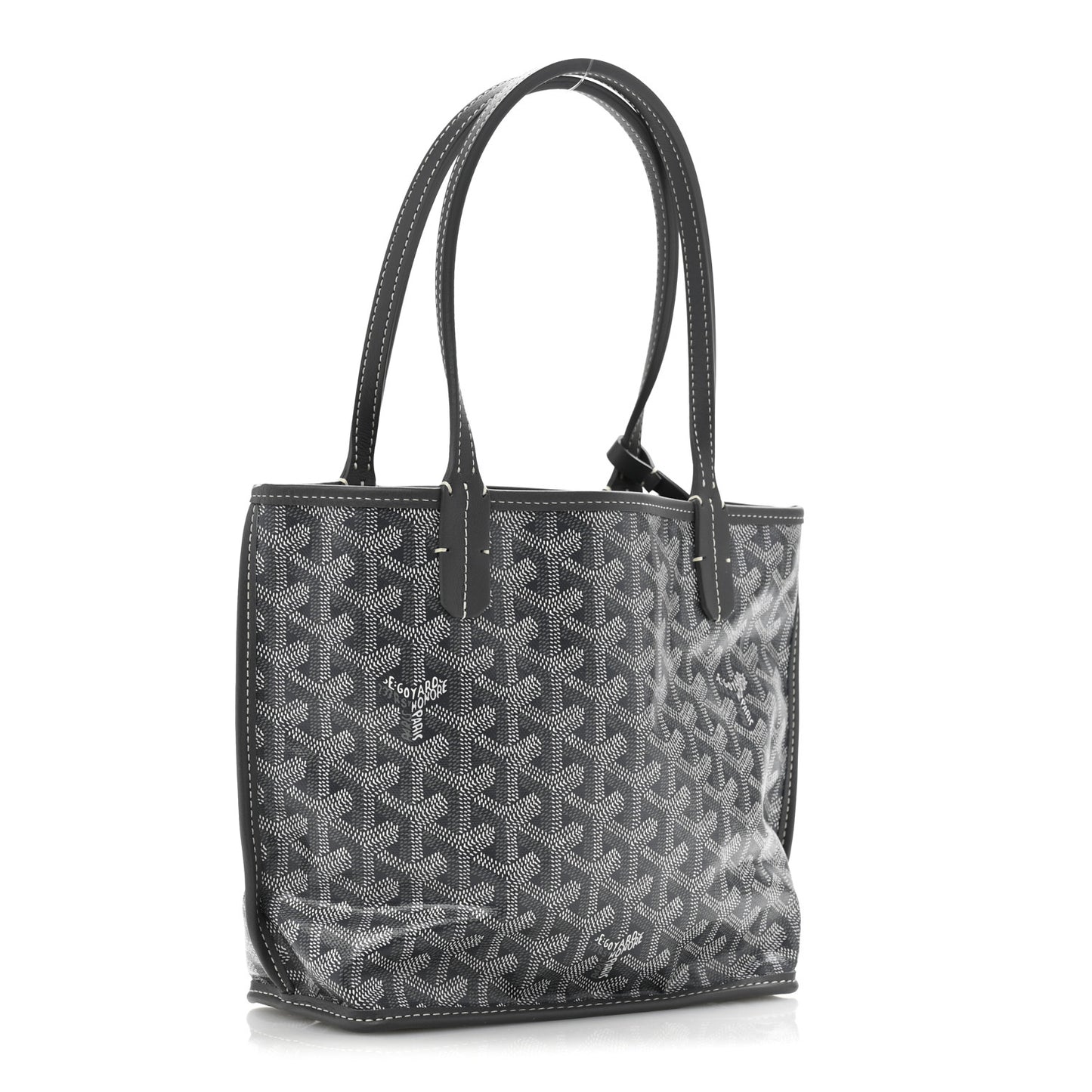 Goyardine Reversible Mini Anjou Grey