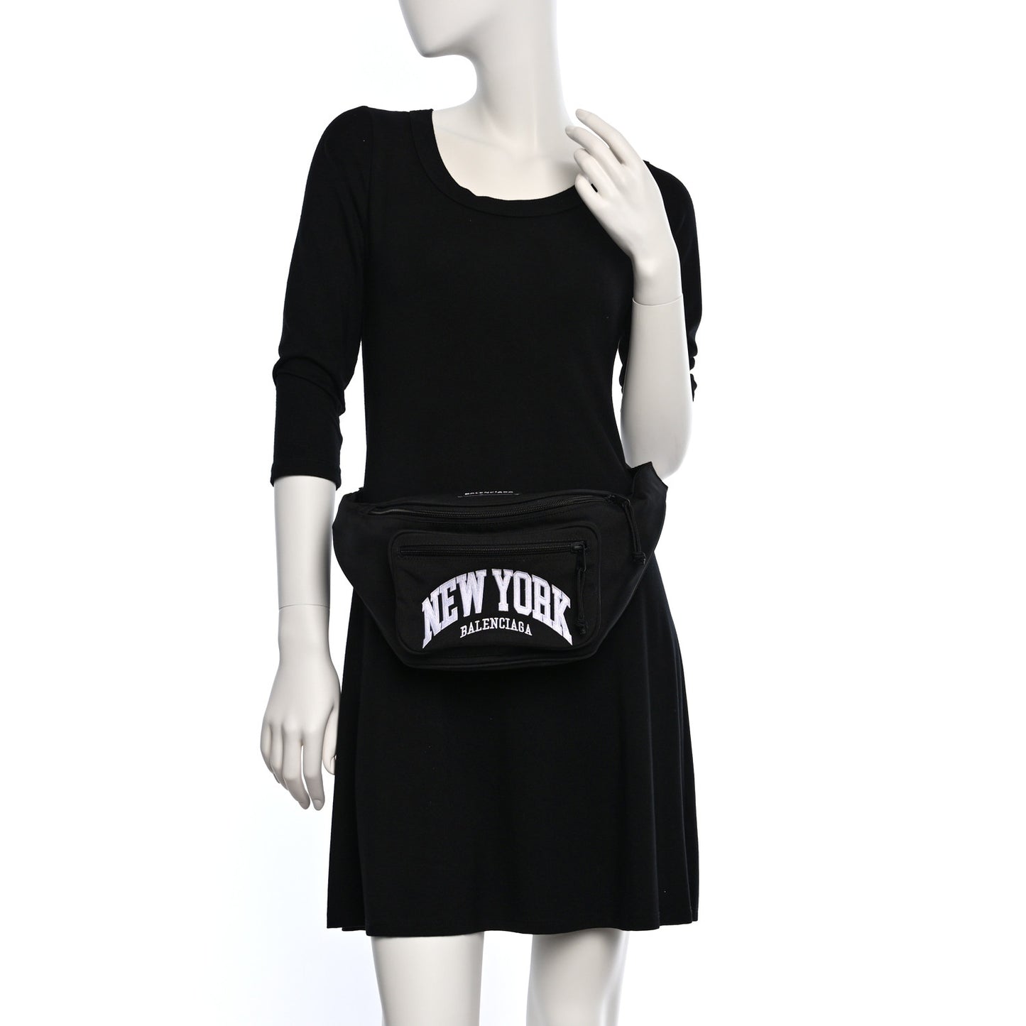 Nylon Canvas New York Explorer Belt Bag Black