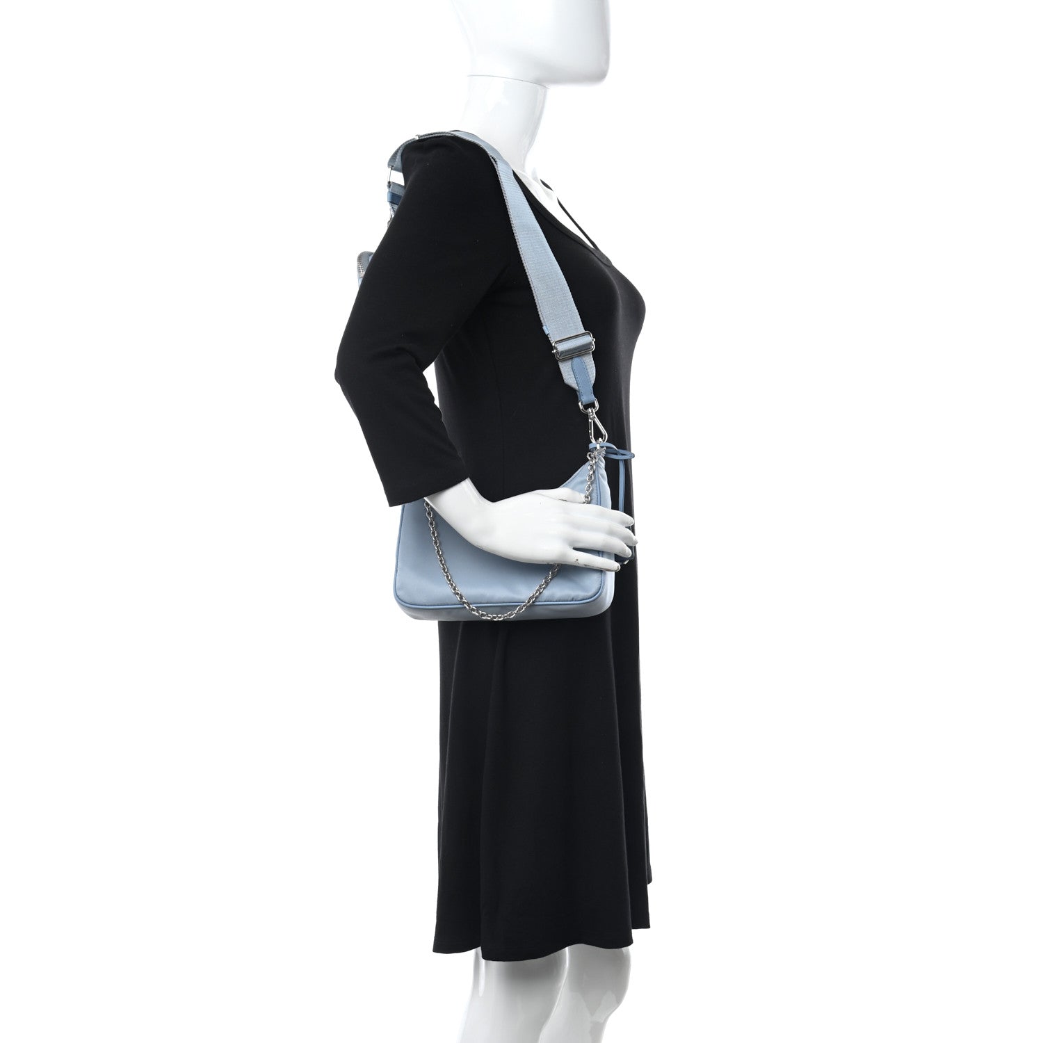 Prada Re-Nylon Saffiano Re-Edition 2005 Shoulder Bag Astrale 2 of 9