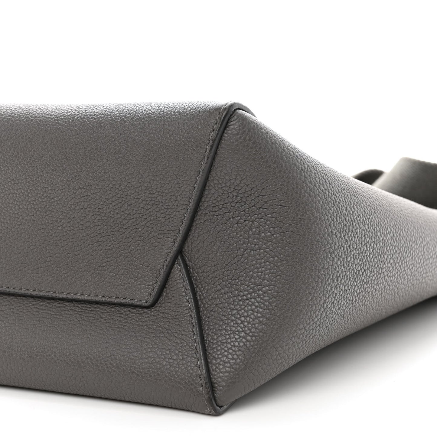 Soft Grained Calfskin Small Sangle Bucket Bag Kohl