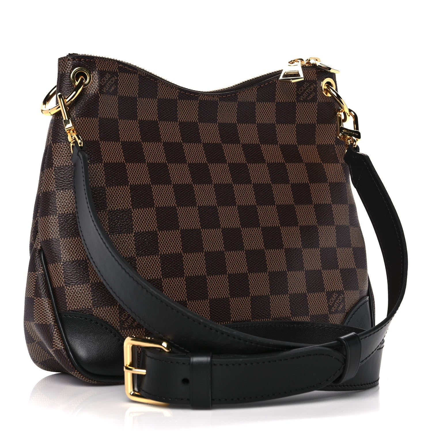 Louis Vuitton Damier Ebene Odeon PM Black 3 of 9