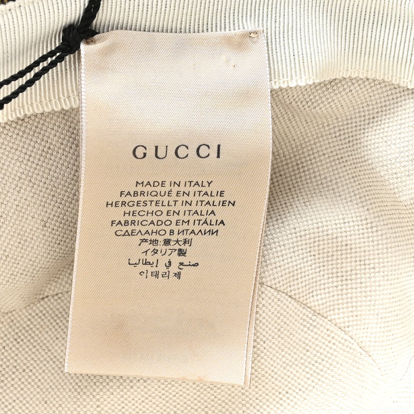 Jacquard Denim GG Monogram Oscar Bucket Hat M Black Ivory