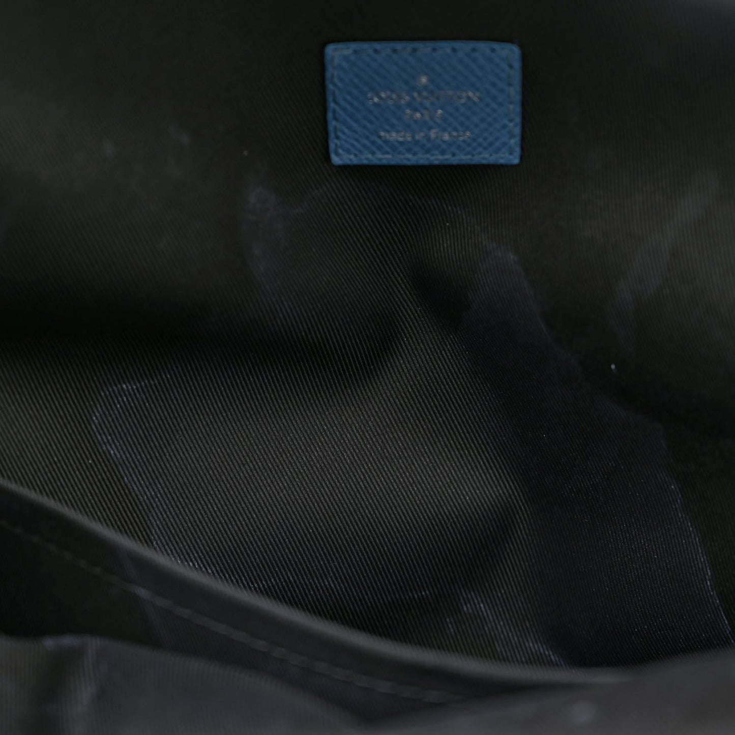 Taiga Monogram Discovery Backpack PM Blue Lagoon