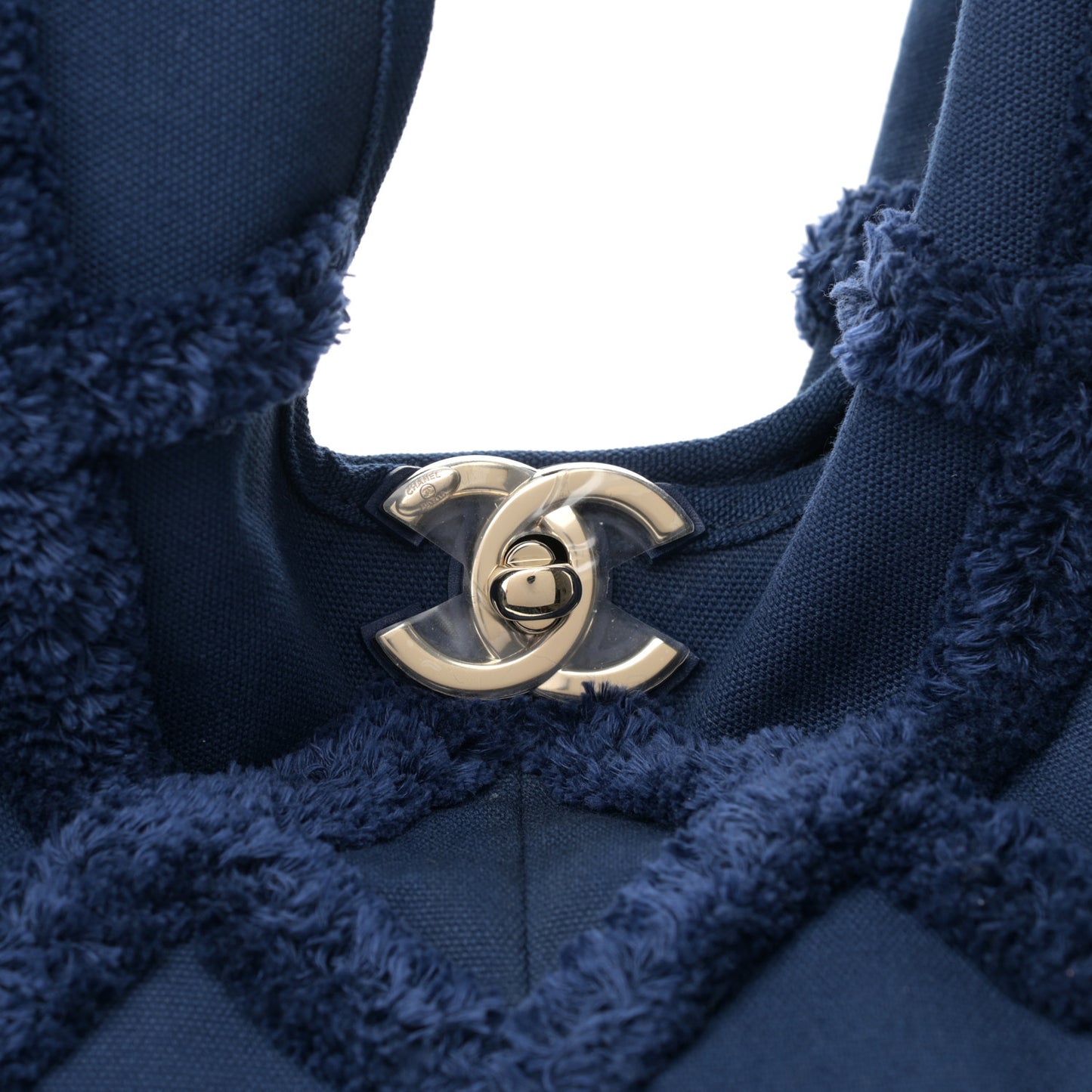 Cotton Canvas Large CC Embrace Hobo Navy