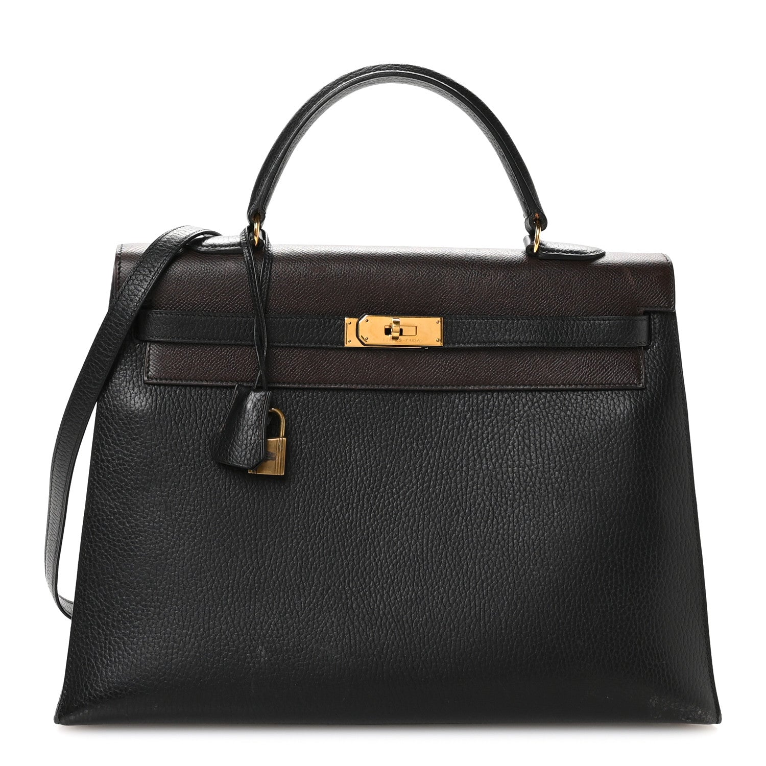 Hermes Ardennes Courchevel Kelly Sellier 35 Black Ebene 1776920